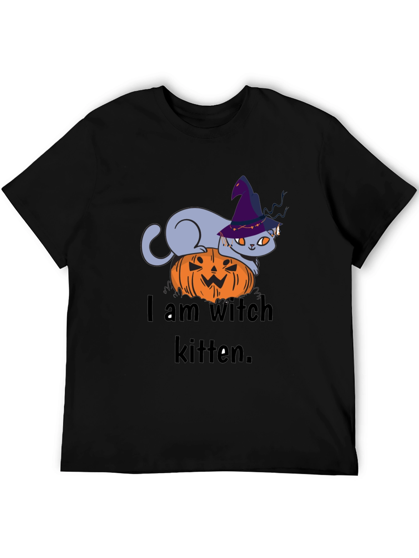 Witch Kitten Tee - Halloween Cat T-Shirt