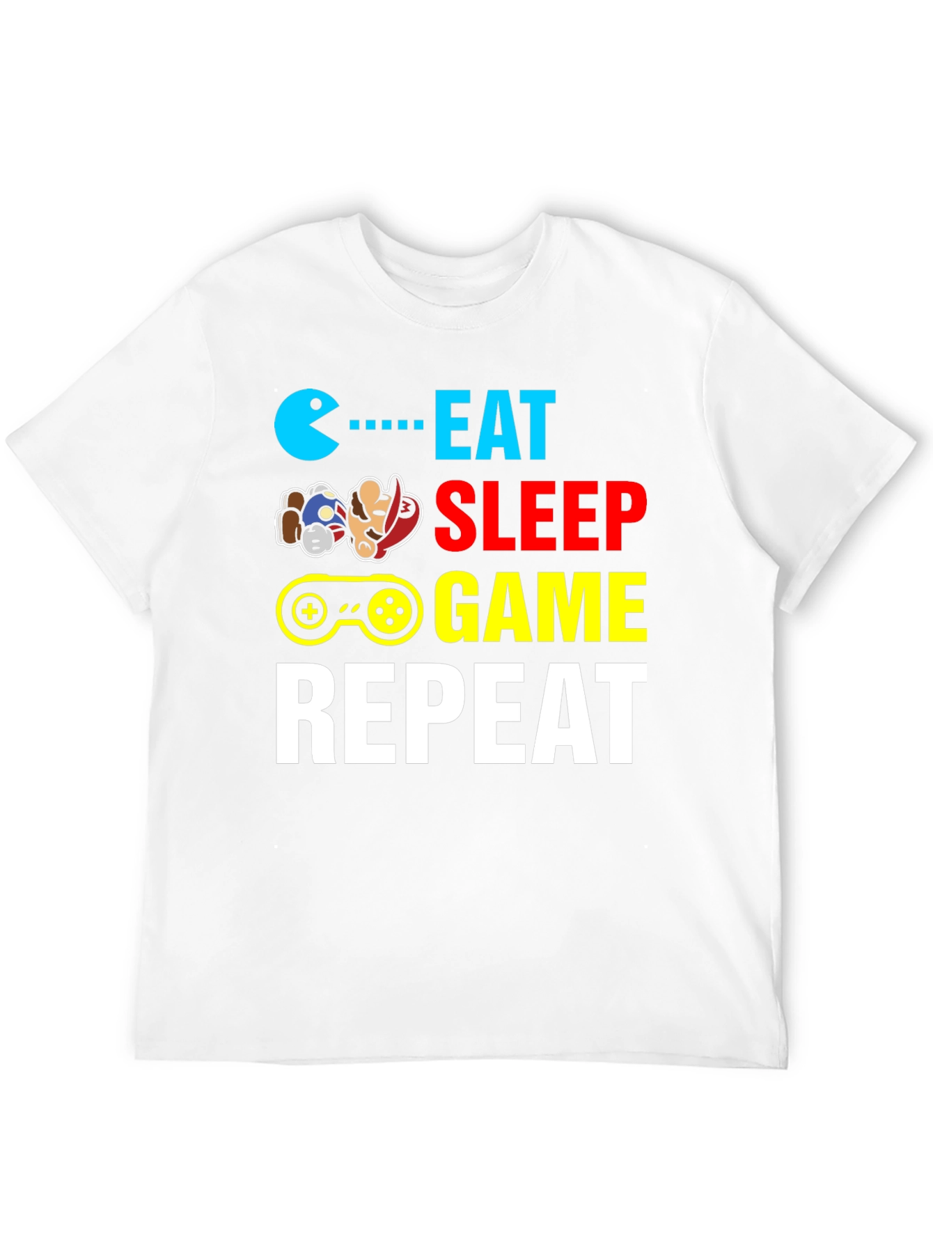 Eat Sleep Game Repeat Gamer T-Shirt