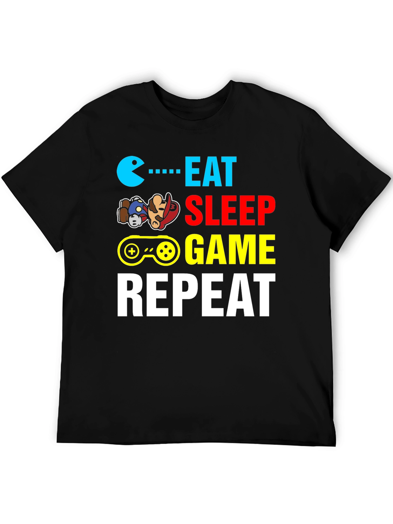 Eat Sleep Game Repeat Gamer T-Shirt