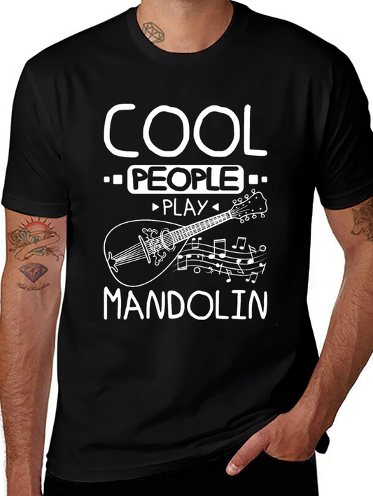 Cool People Play Mandolin Graphic Tee