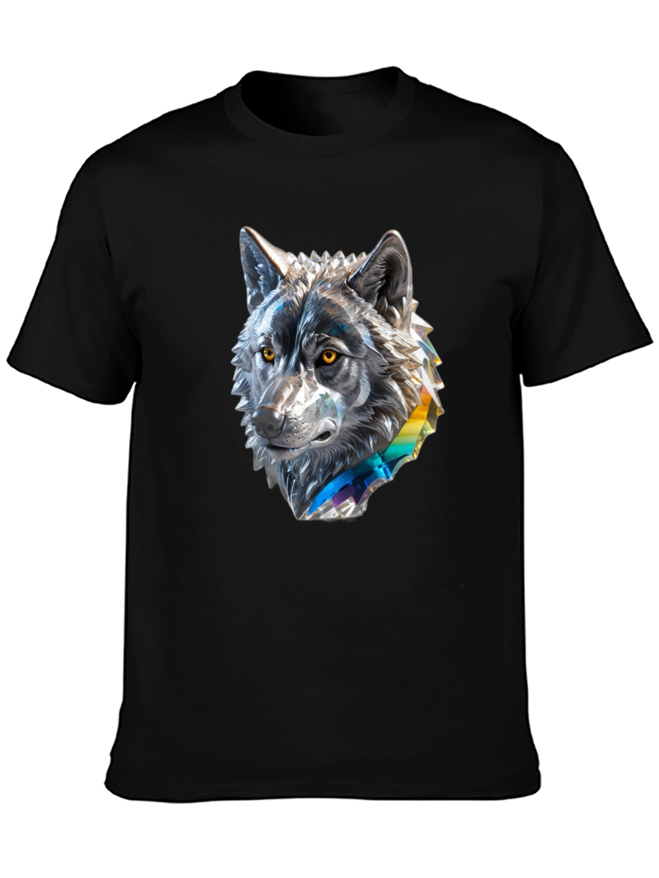 Wolf Graphic Tee - Mens Black T-Shirt