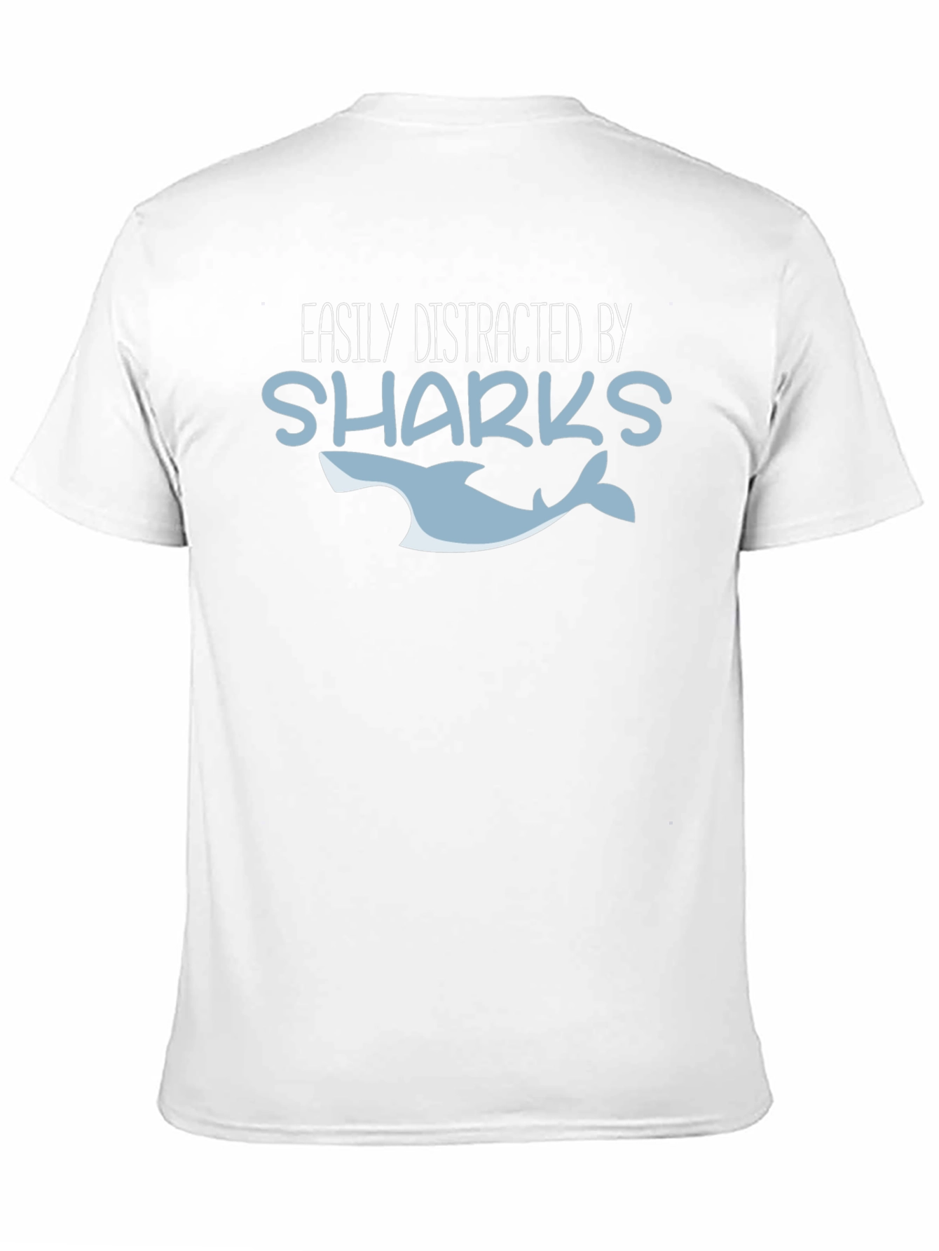 Easily Distracted By Sharks T-Shirt - Black