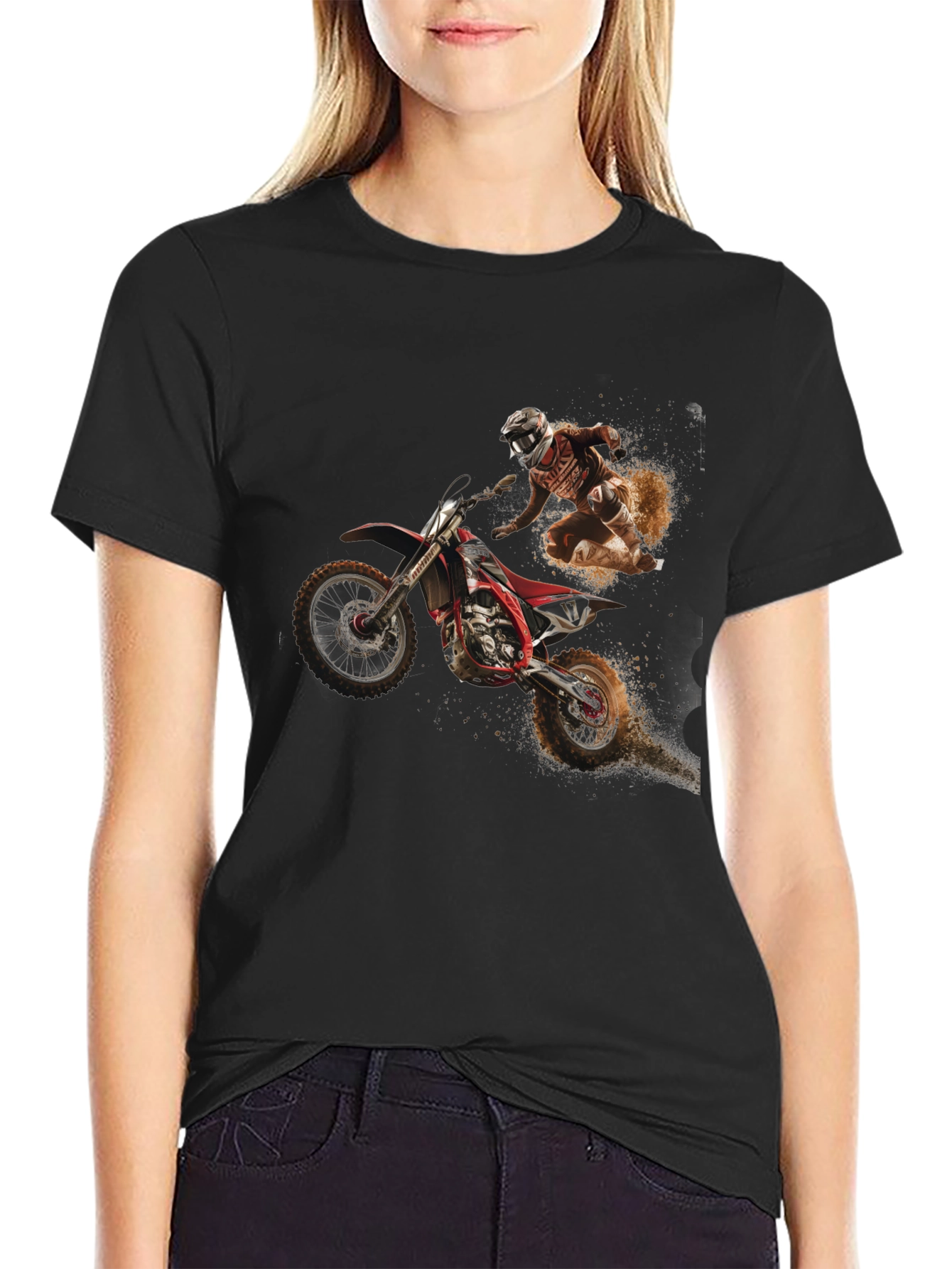 Dirt Bike Rider Graphic T-Shirt