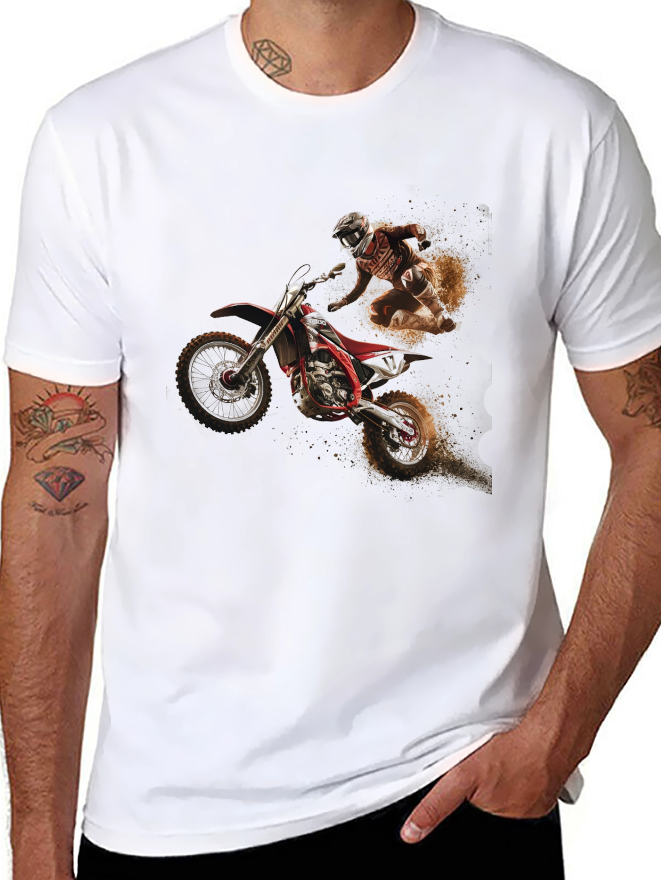Dirt Bike Rider Graphic T-Shirt