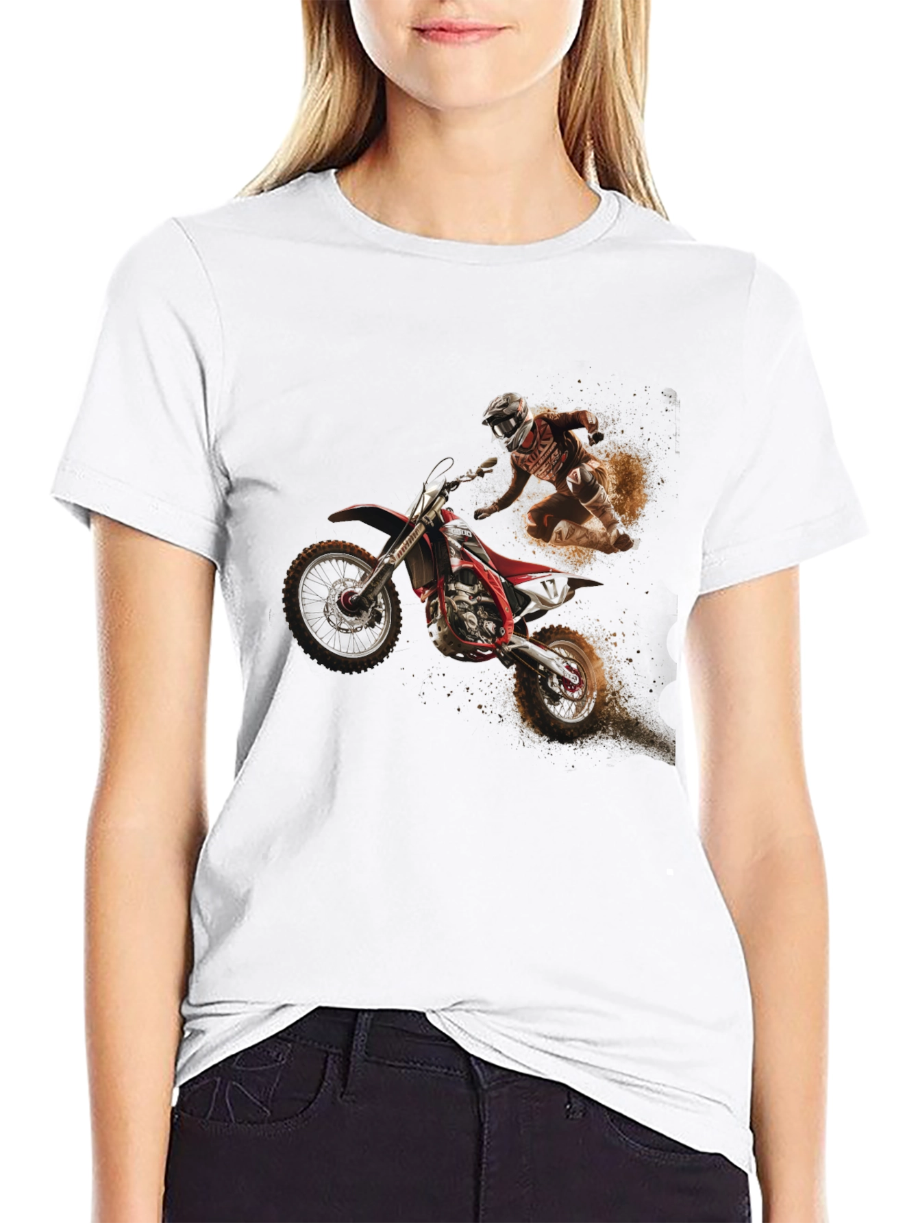 Dirt Bike Rider Graphic T-Shirt