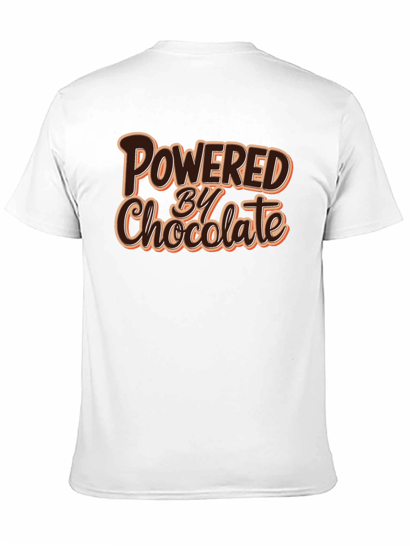 Powered By Chocolate T-Shirt - Funny Foodie Tee