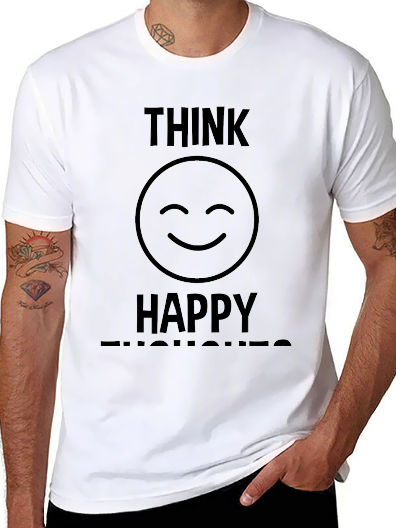 Think Happy Thoughts Graphic T-Shirt