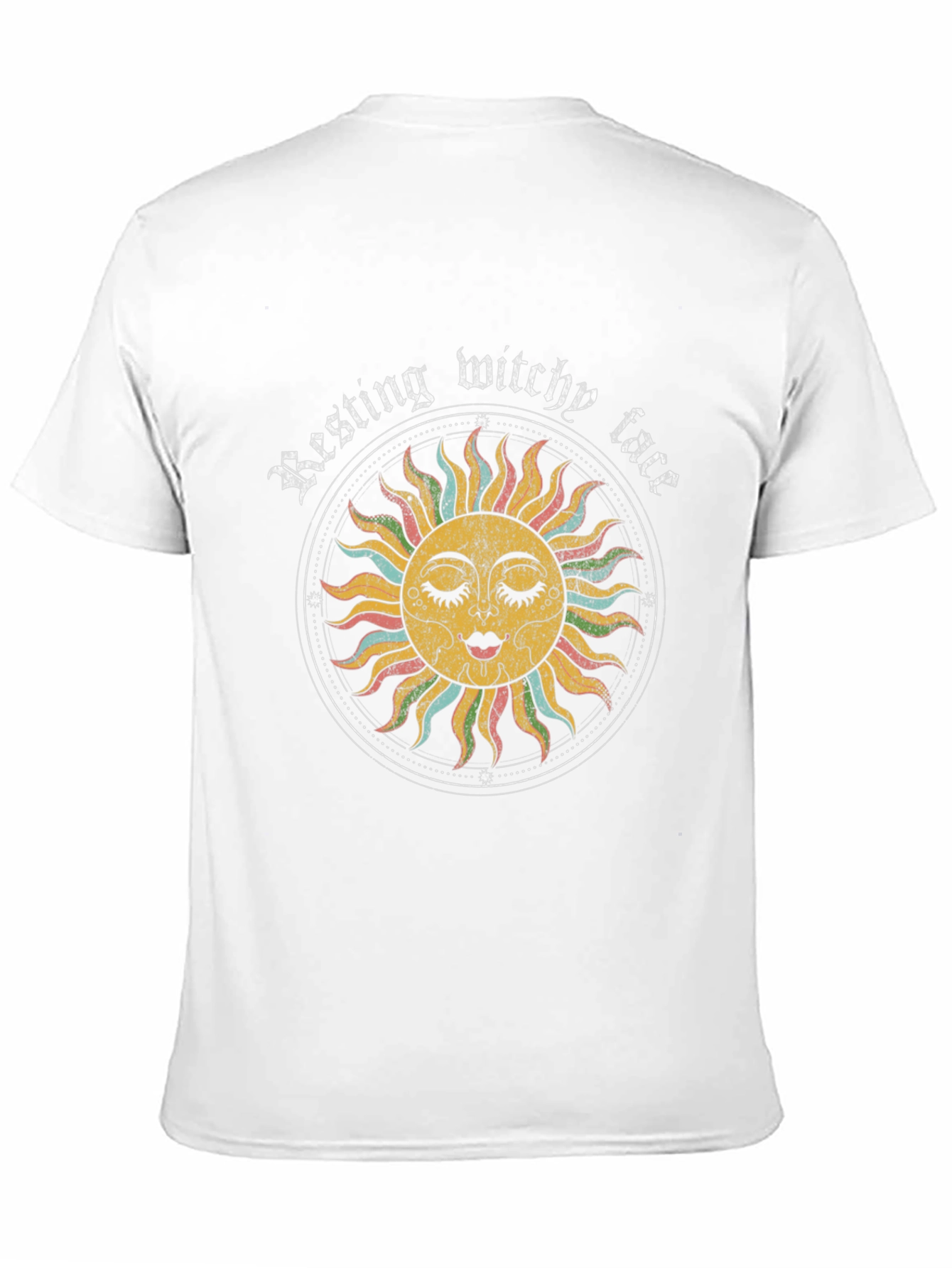 Resting Witchy Face Graphic Tee - Black Unisex T-Shirt