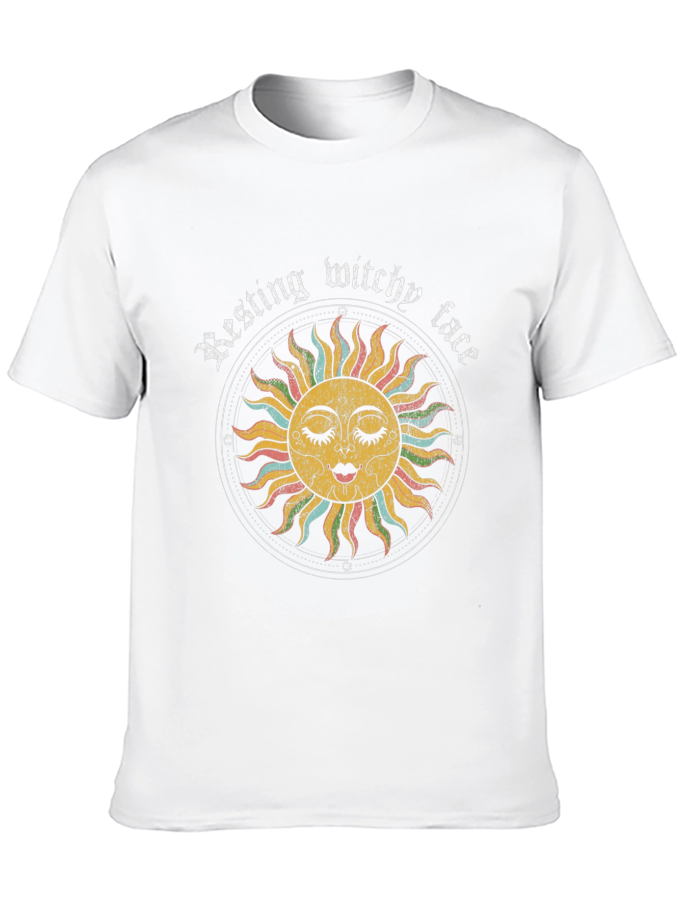 Resting Witchy Face Graphic Tee - Black Unisex T-Shirt