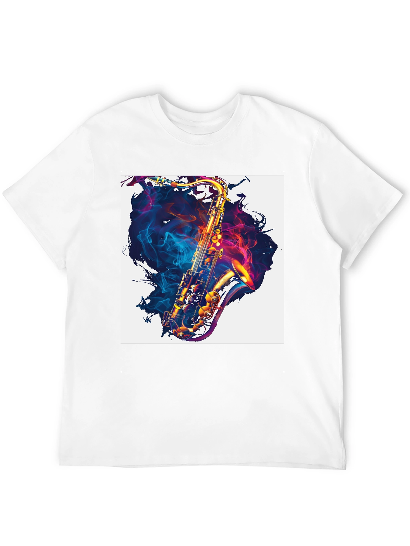 Saxophone Graphic Print Tee