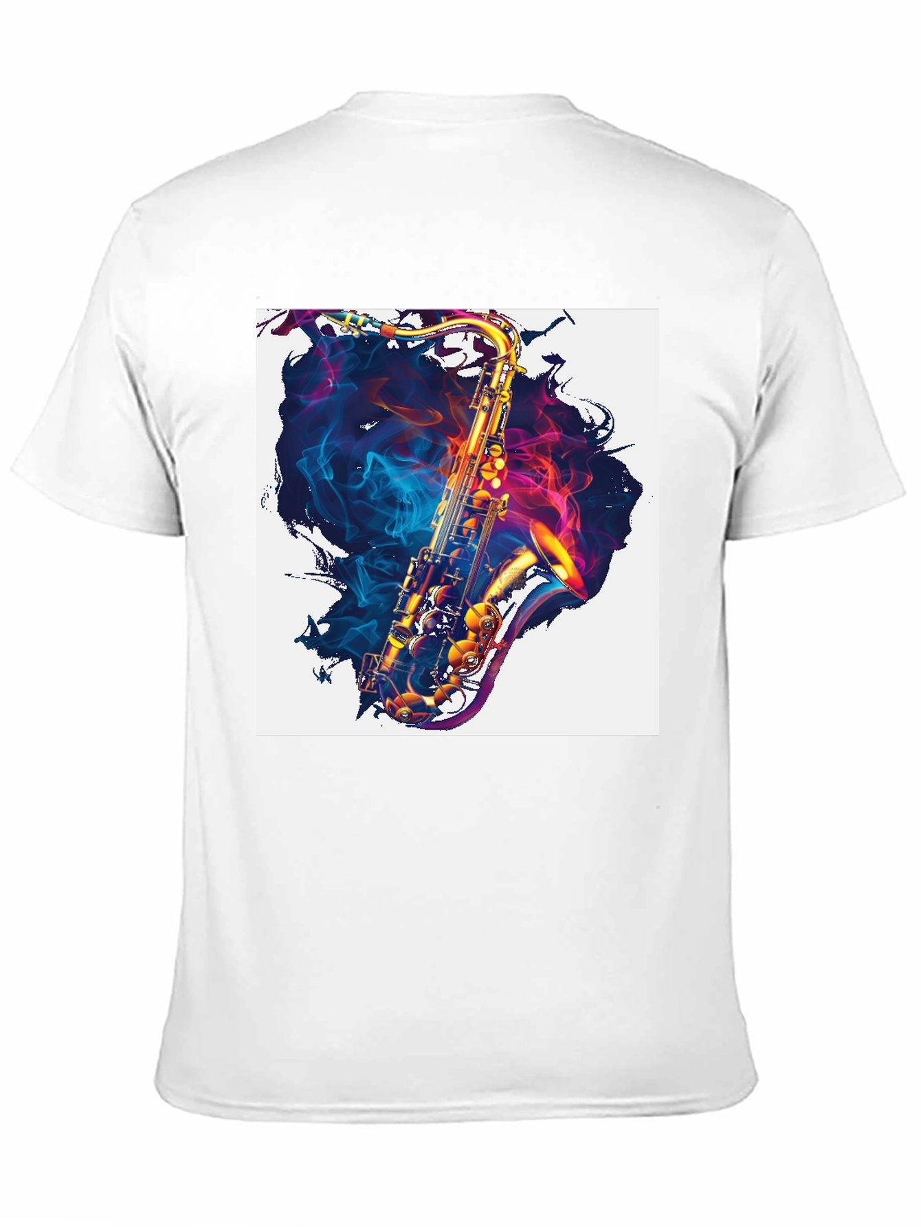 Saxophone Graphic Print Tee