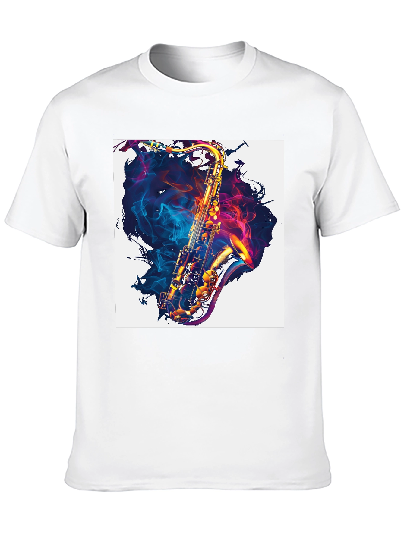 Saxophone Graphic Print Tee