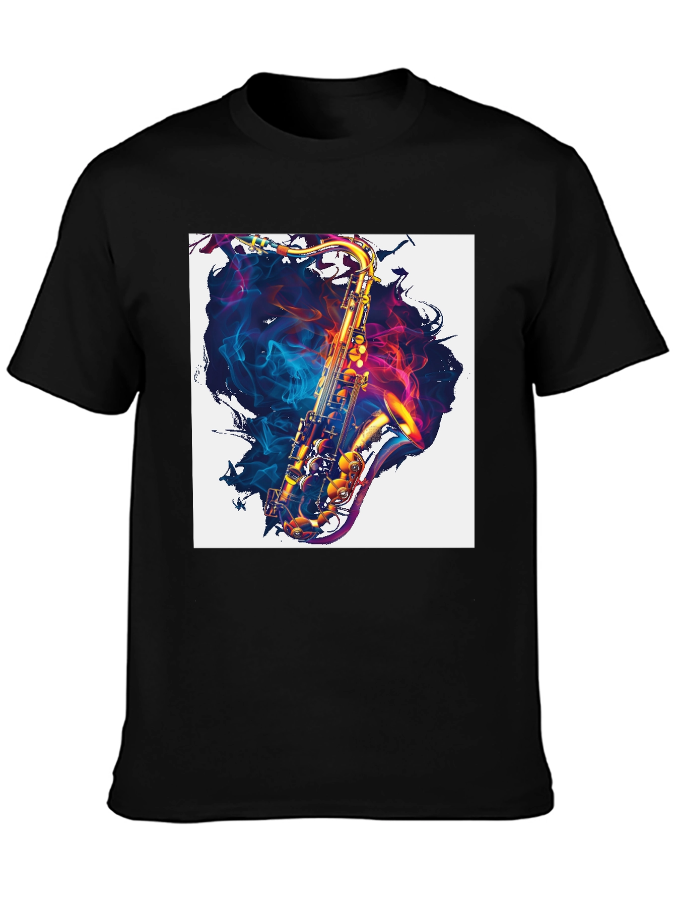 Saxophone Graphic Print Tee