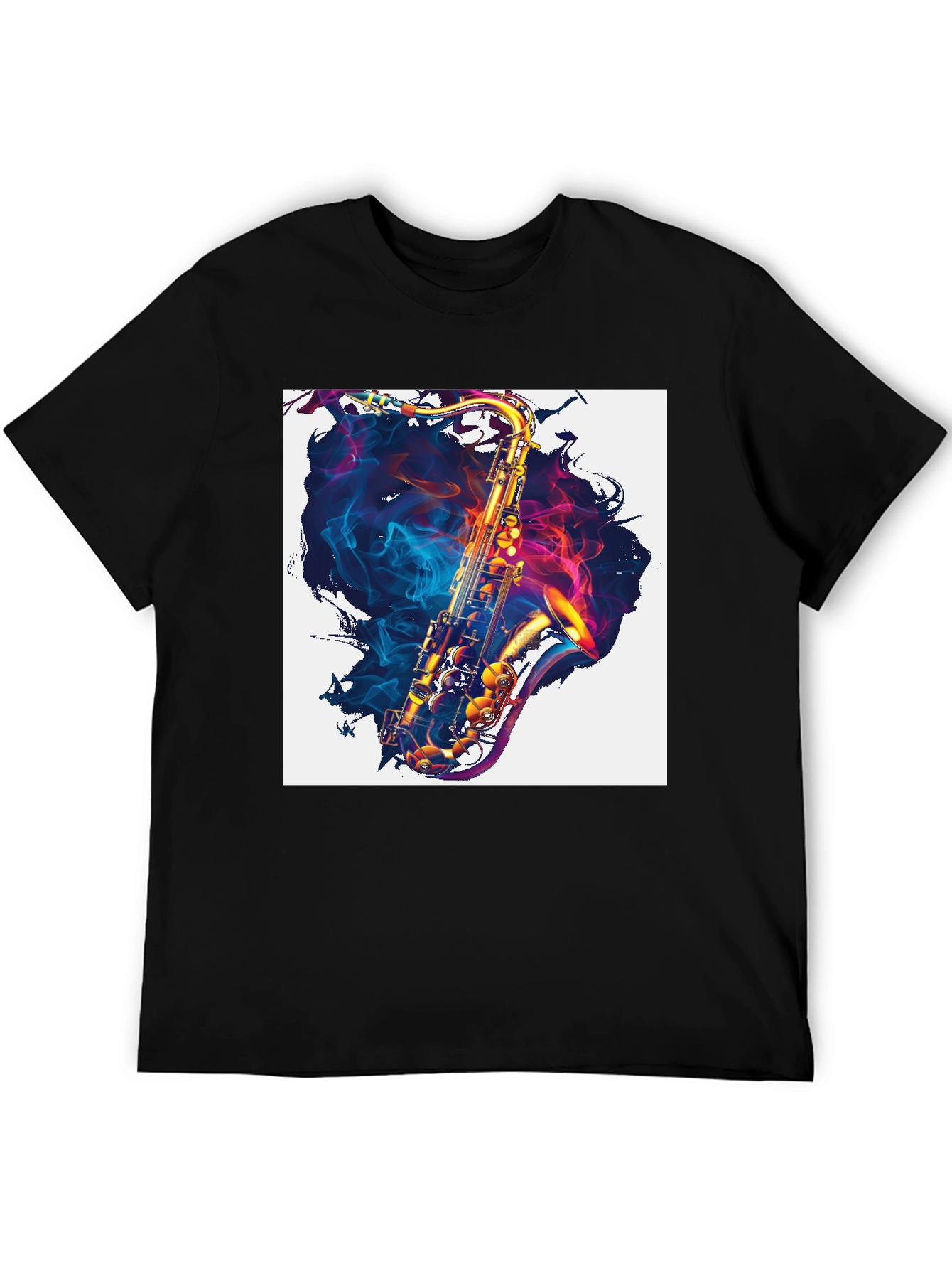 Saxophone Graphic Print Tee