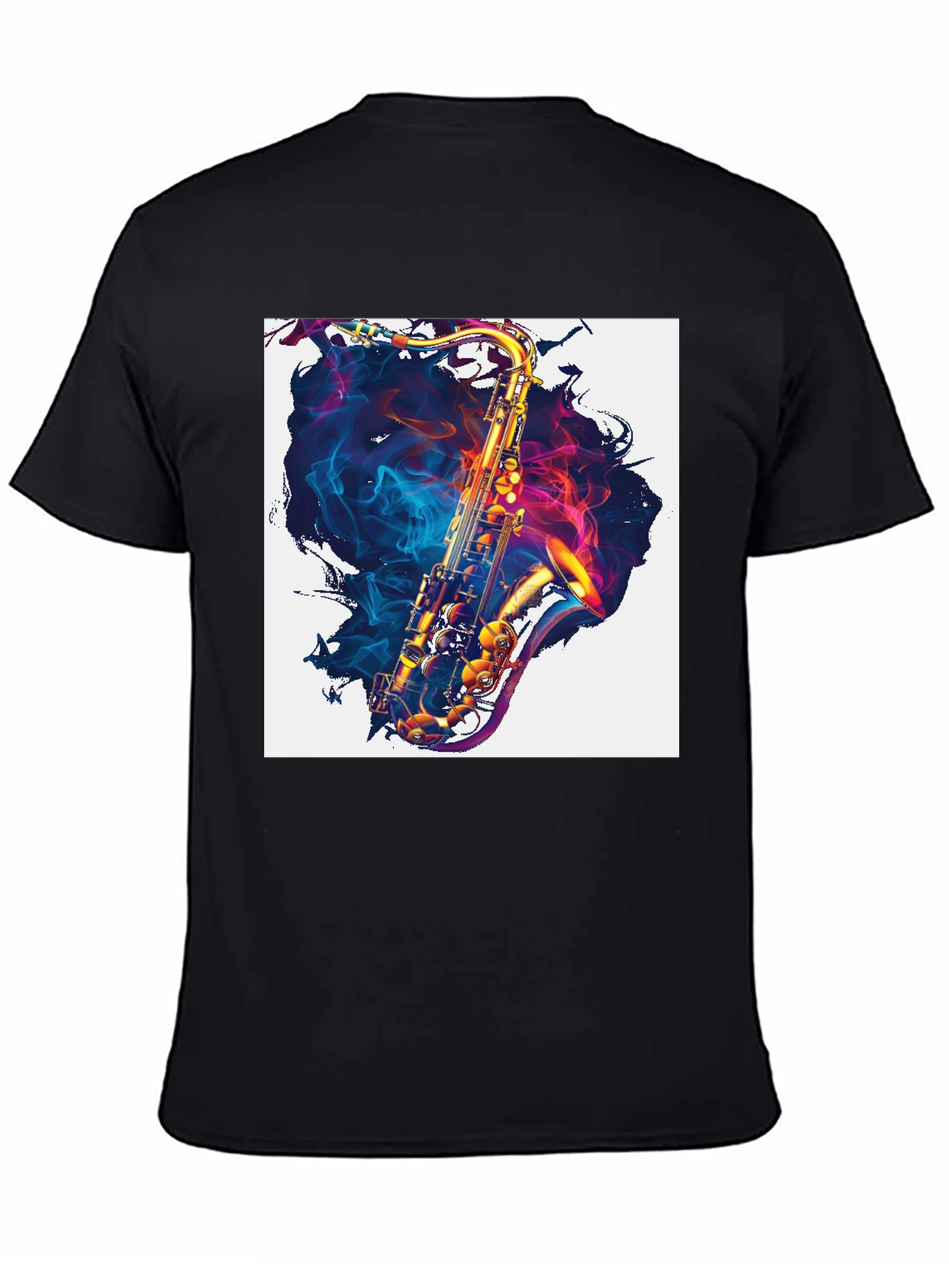Saxophone Graphic Print Tee