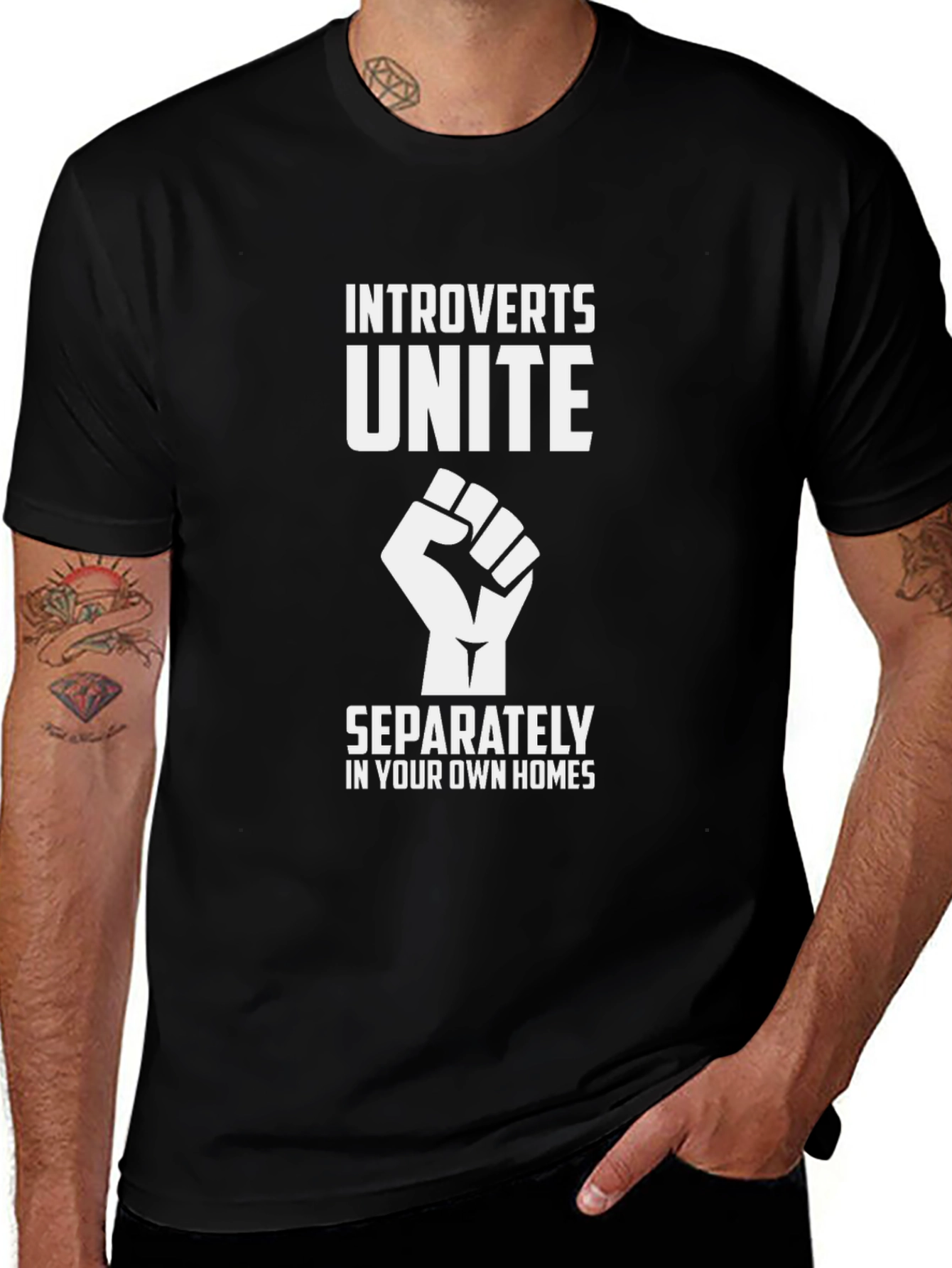Introverts Unite T-Shirt - Funny Slogan Tee