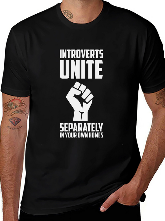 Introverts Unite T-Shirt - Funny Slogan Tee