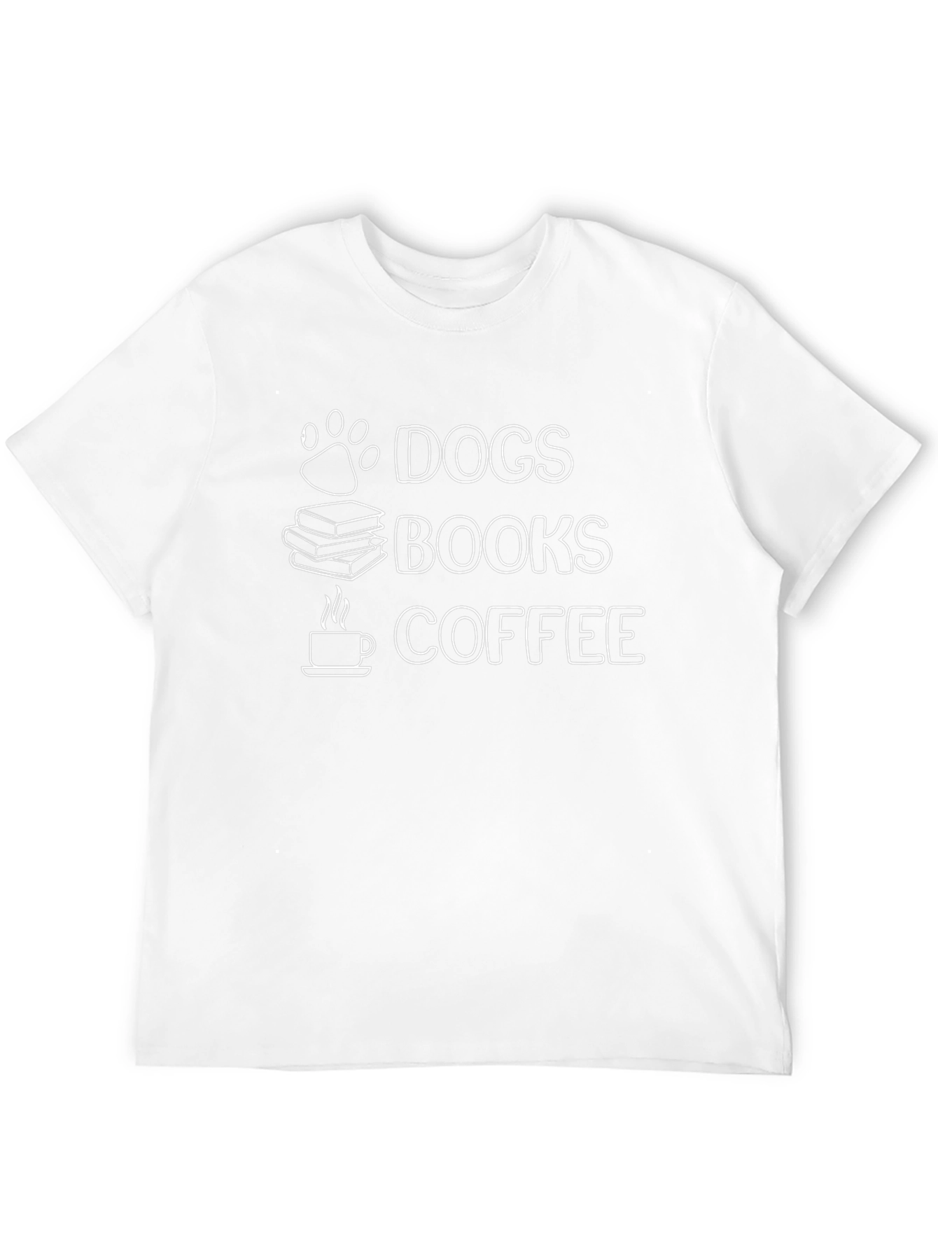 Dogs Books Coffee Graphic Tee