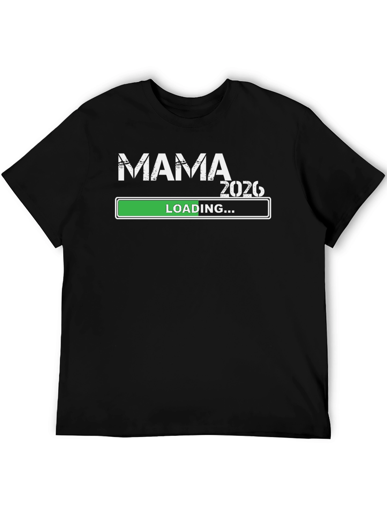 Mama 2026 Loading T-Shirt - Pregnancy Announcement Tee