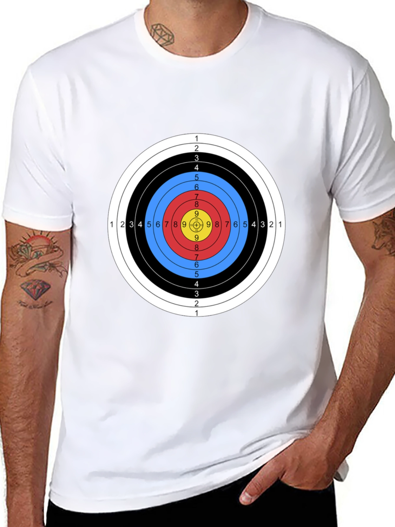 Archery Target T-Shirt - Bullseye Design