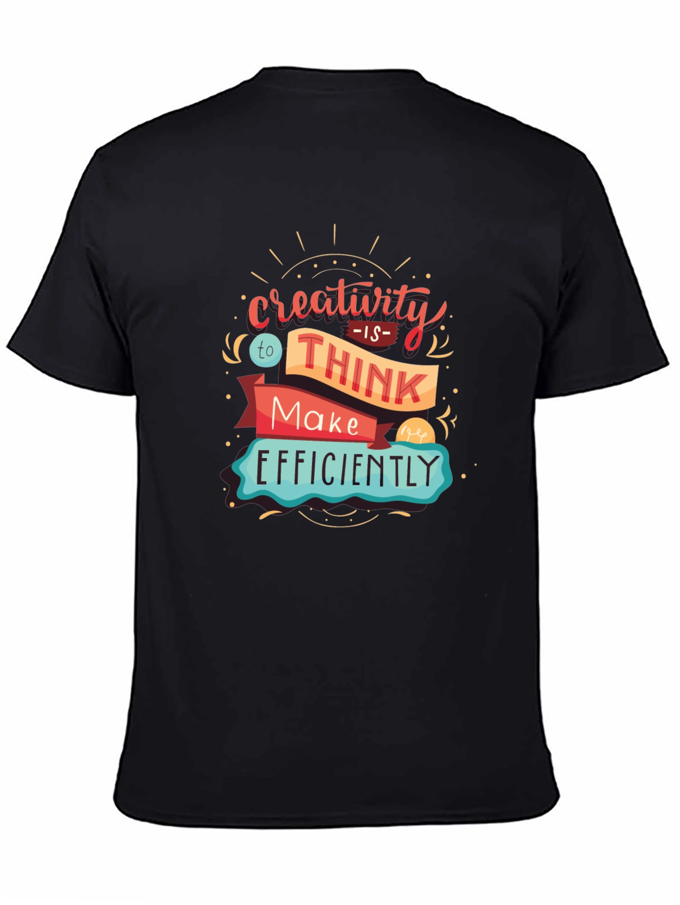 Creative Thinking T-Shirt - Black Graphic Tee