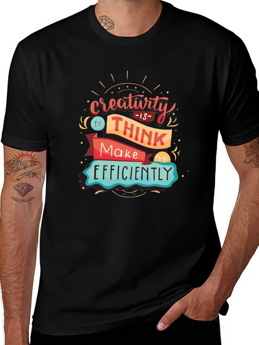 Creative Thinking T-Shirt - Black Graphic Tee