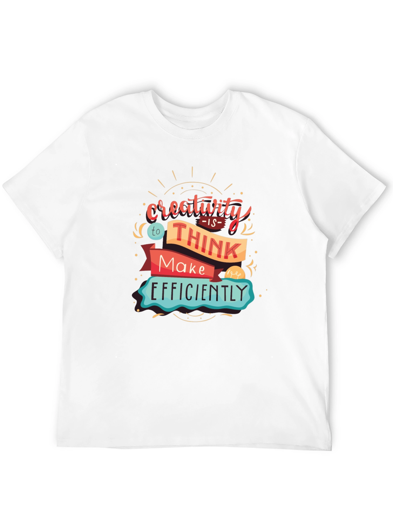 Creative Thinking T-Shirt - Black Graphic Tee