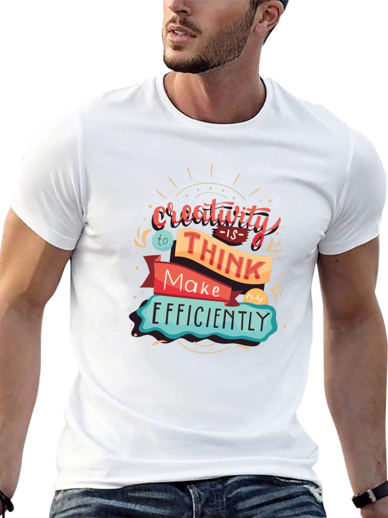 Creative Thinking T-Shirt - Black Graphic Tee