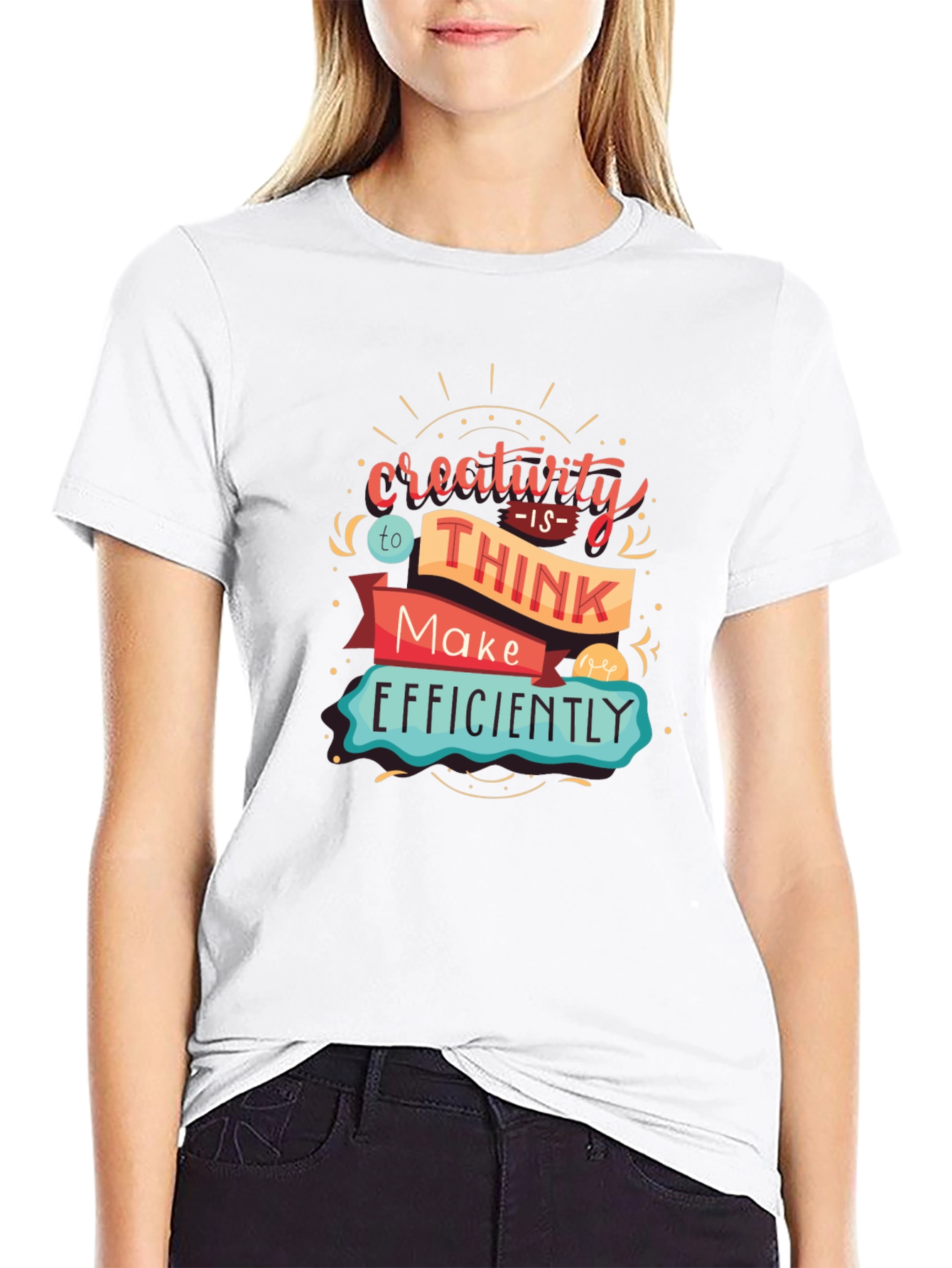 Creative Thinking T-Shirt - Black Graphic Tee