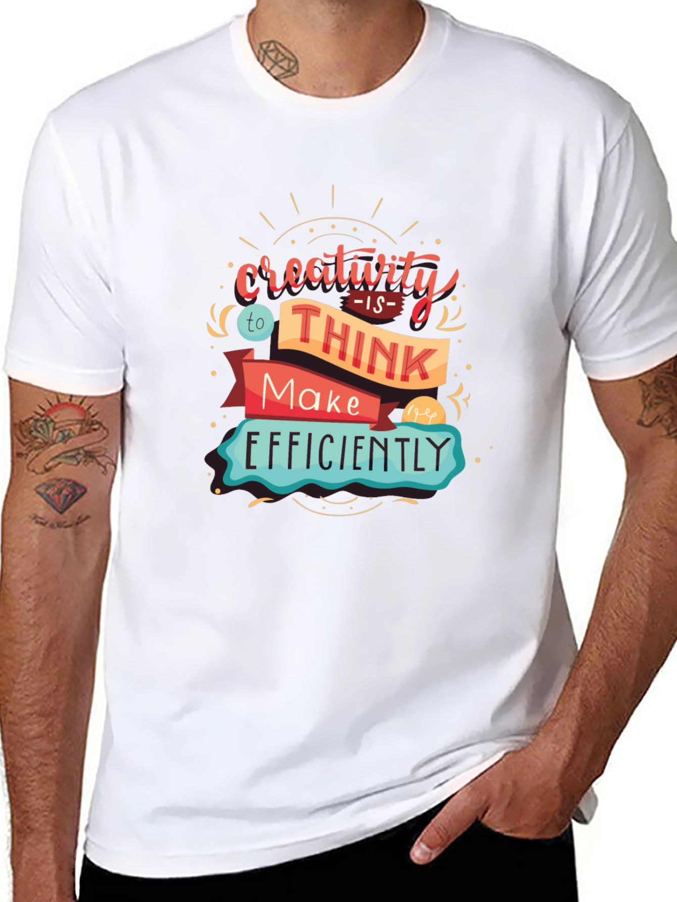 Creative Thinking T-Shirt - Black Graphic Tee