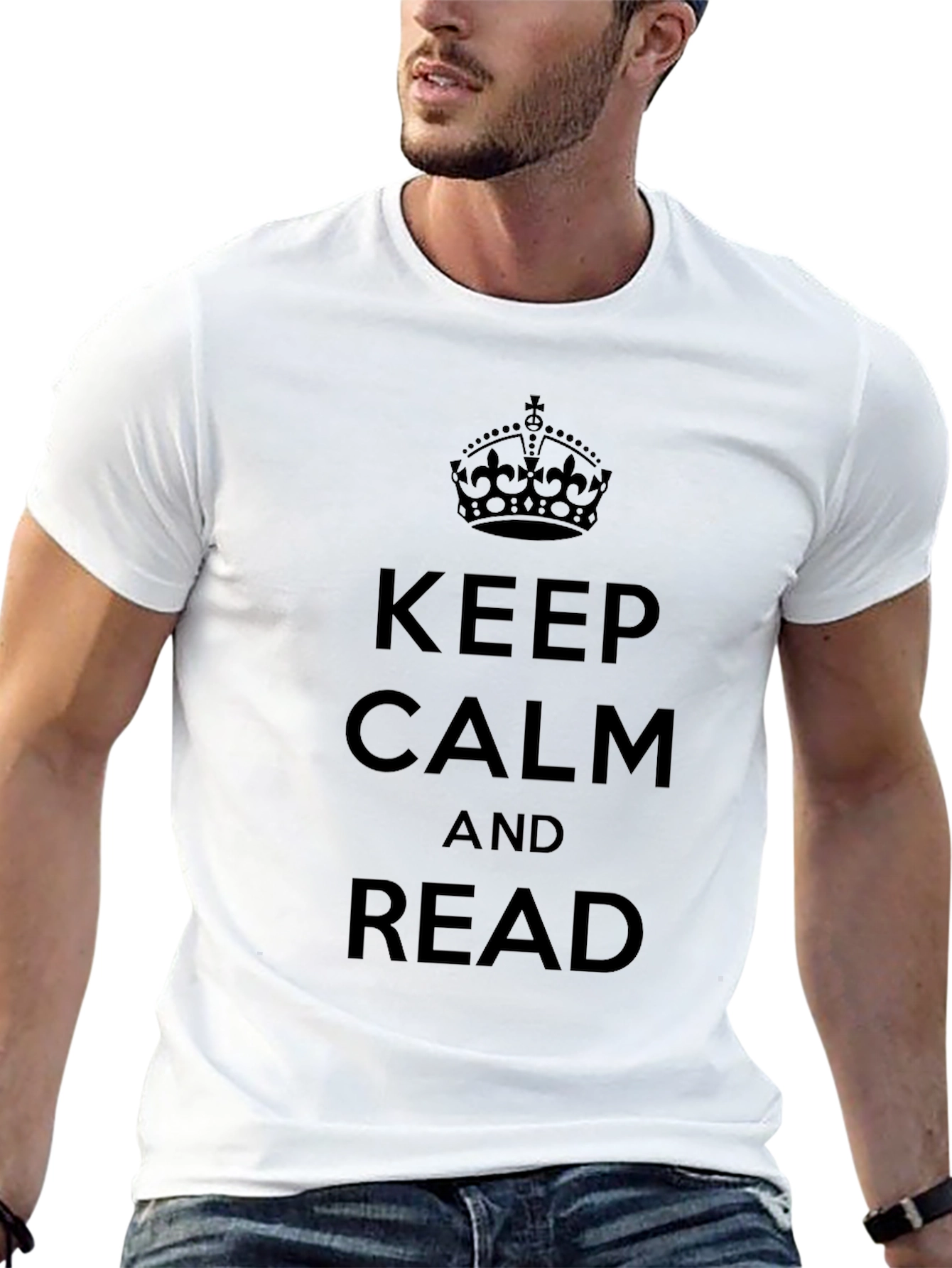 Keep Calm and Read Black T-Shirt