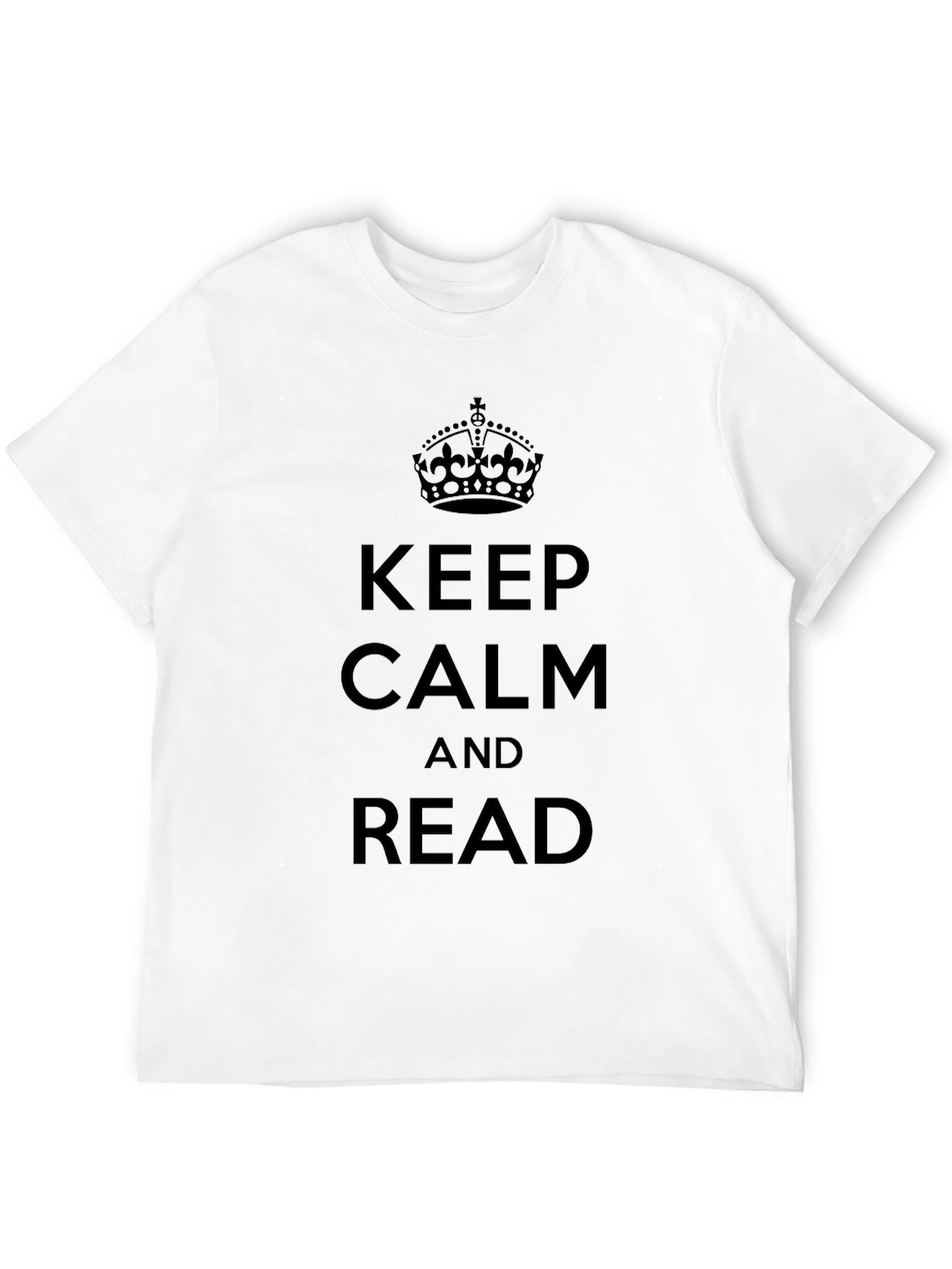 Keep Calm and Read Black T-Shirt