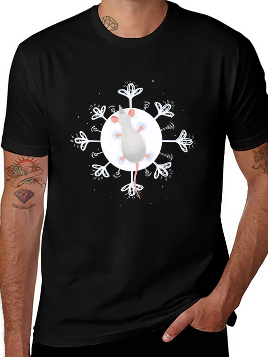 Mouse Snowflake Graphic T-Shirt