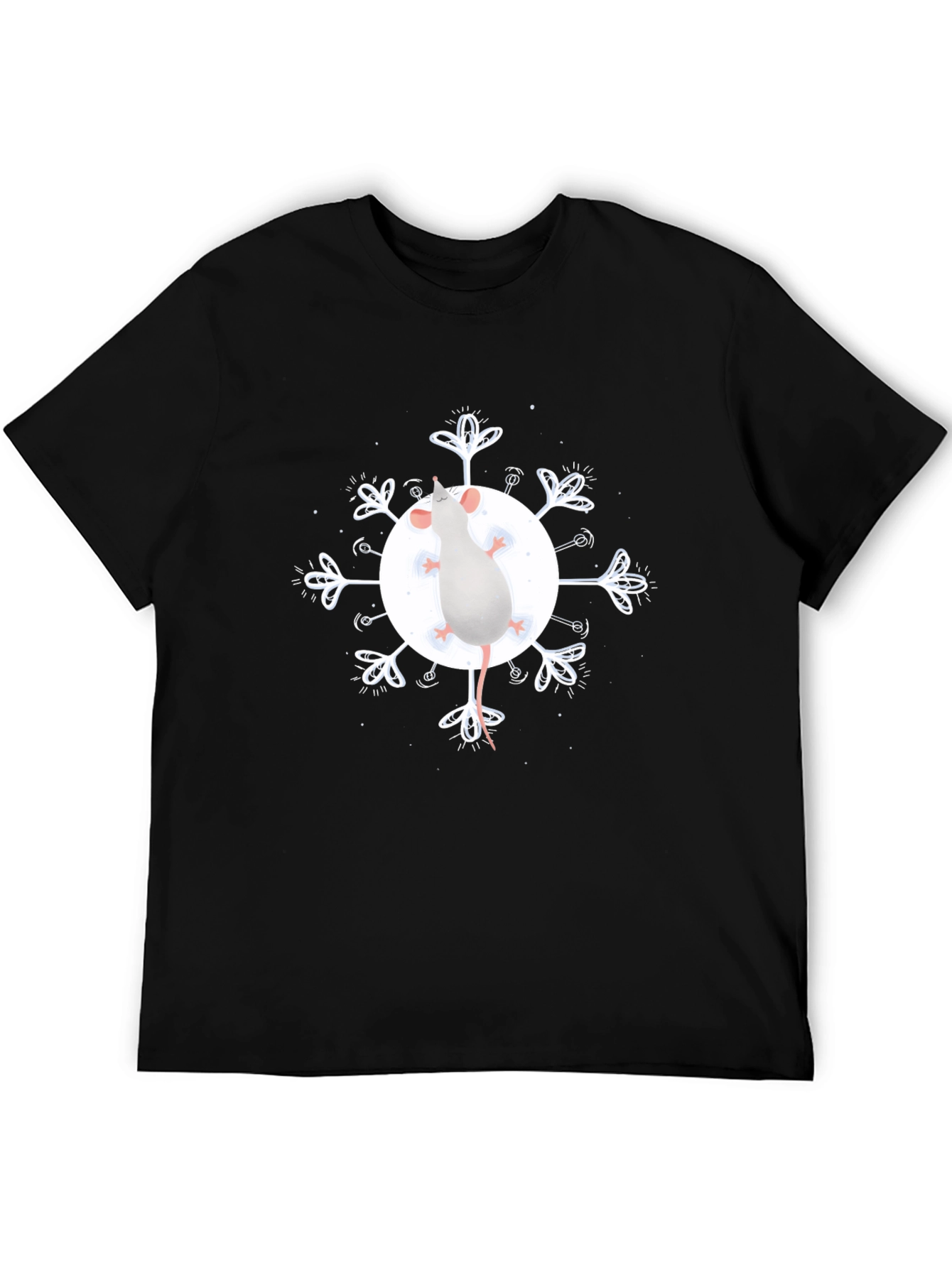 Mouse Snowflake Graphic T-Shirt