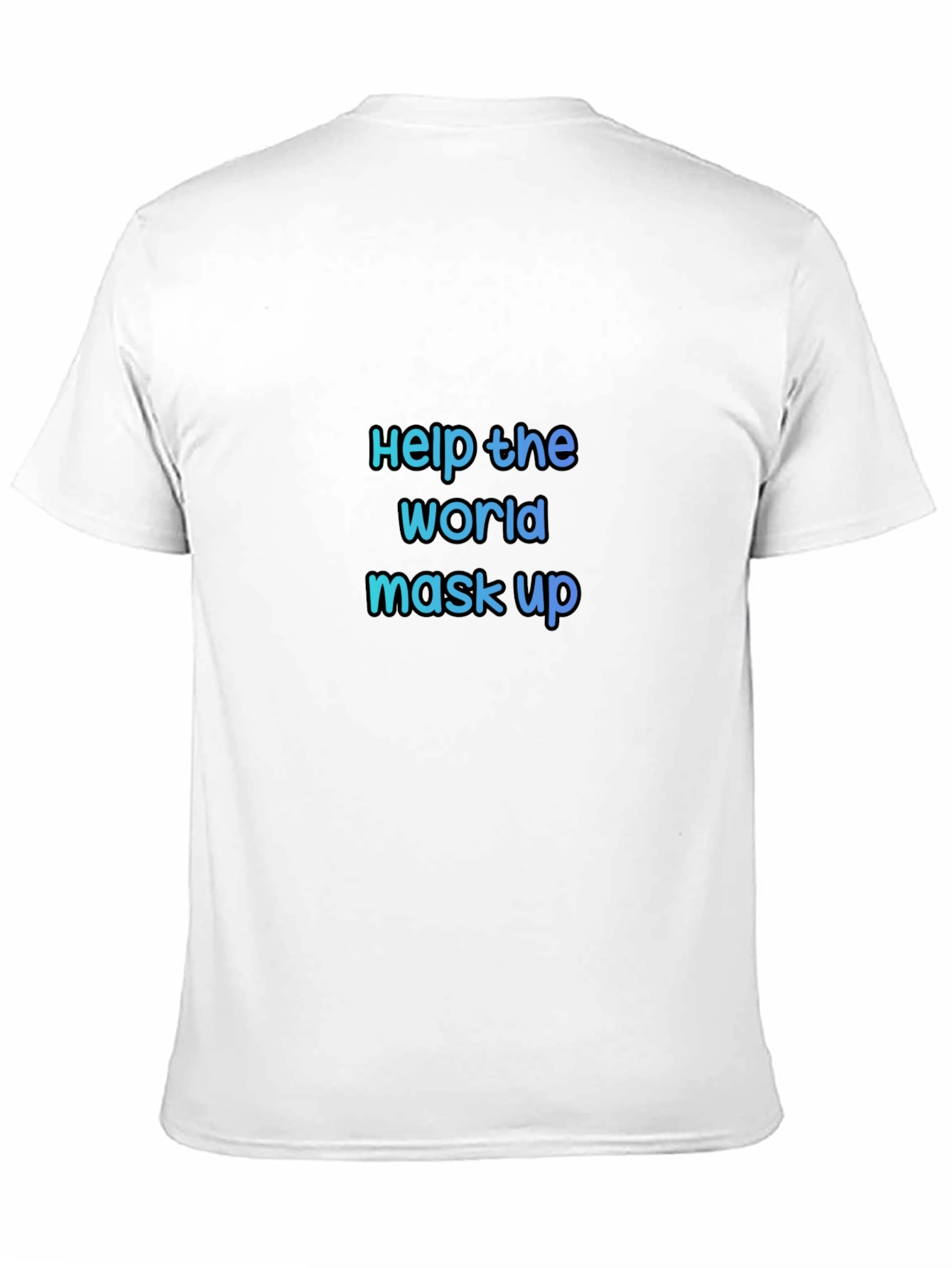 Help the World Mask Up Black Tee