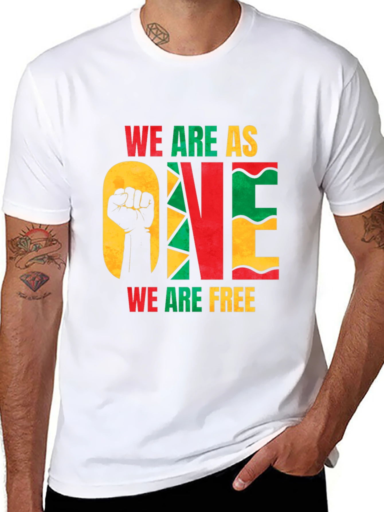 Unity T-Shirt: We Are One We Are Free