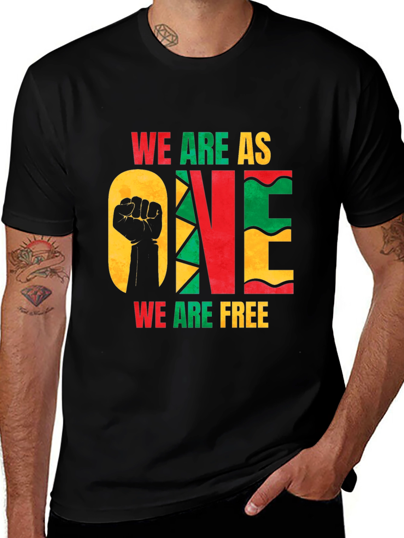 Unity T-Shirt: We Are One We Are Free