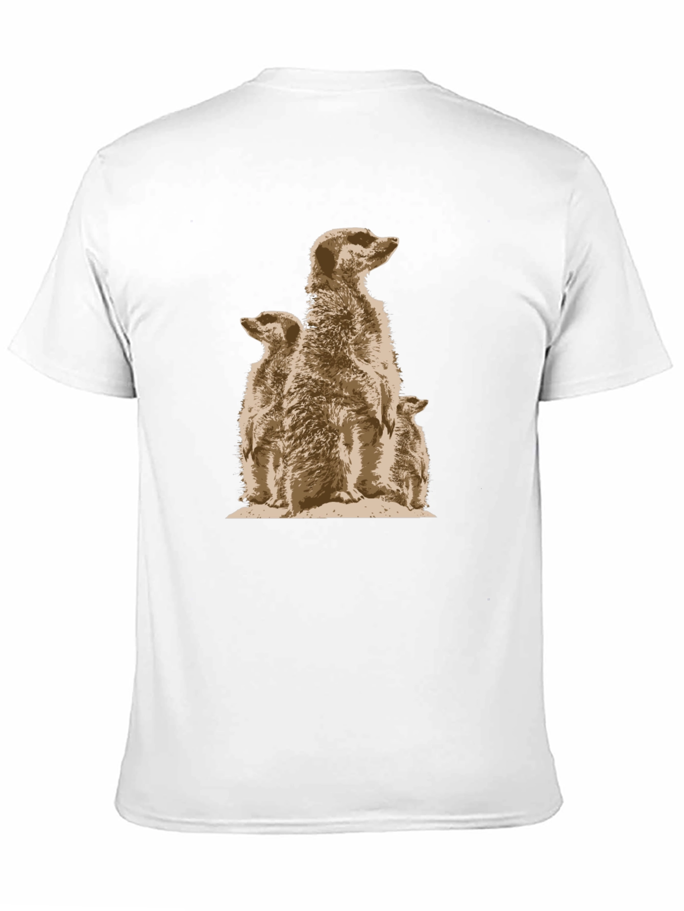 Meerkat Family Graphic Tee - Unique Animal Design
