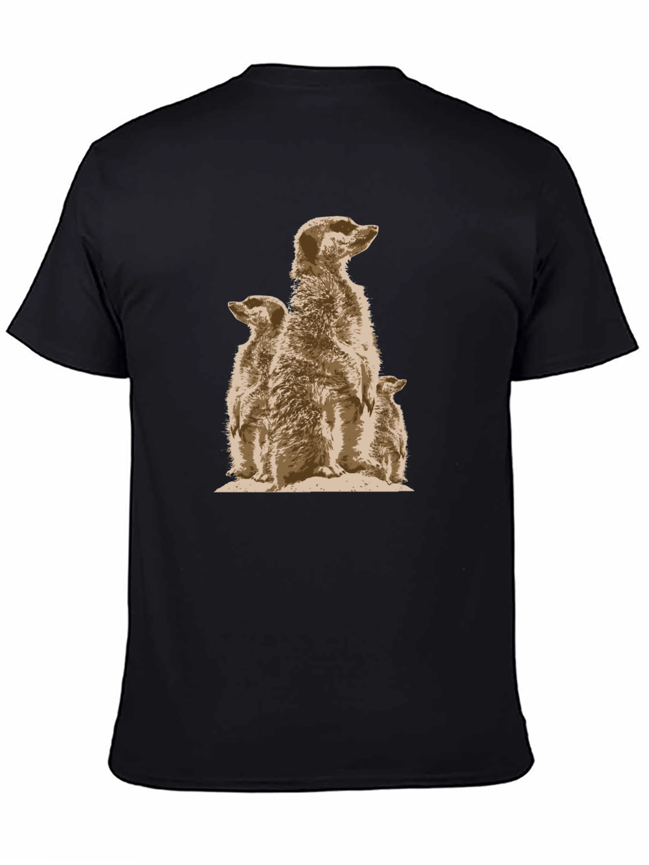 Meerkat Family Graphic Tee - Unique Animal Design