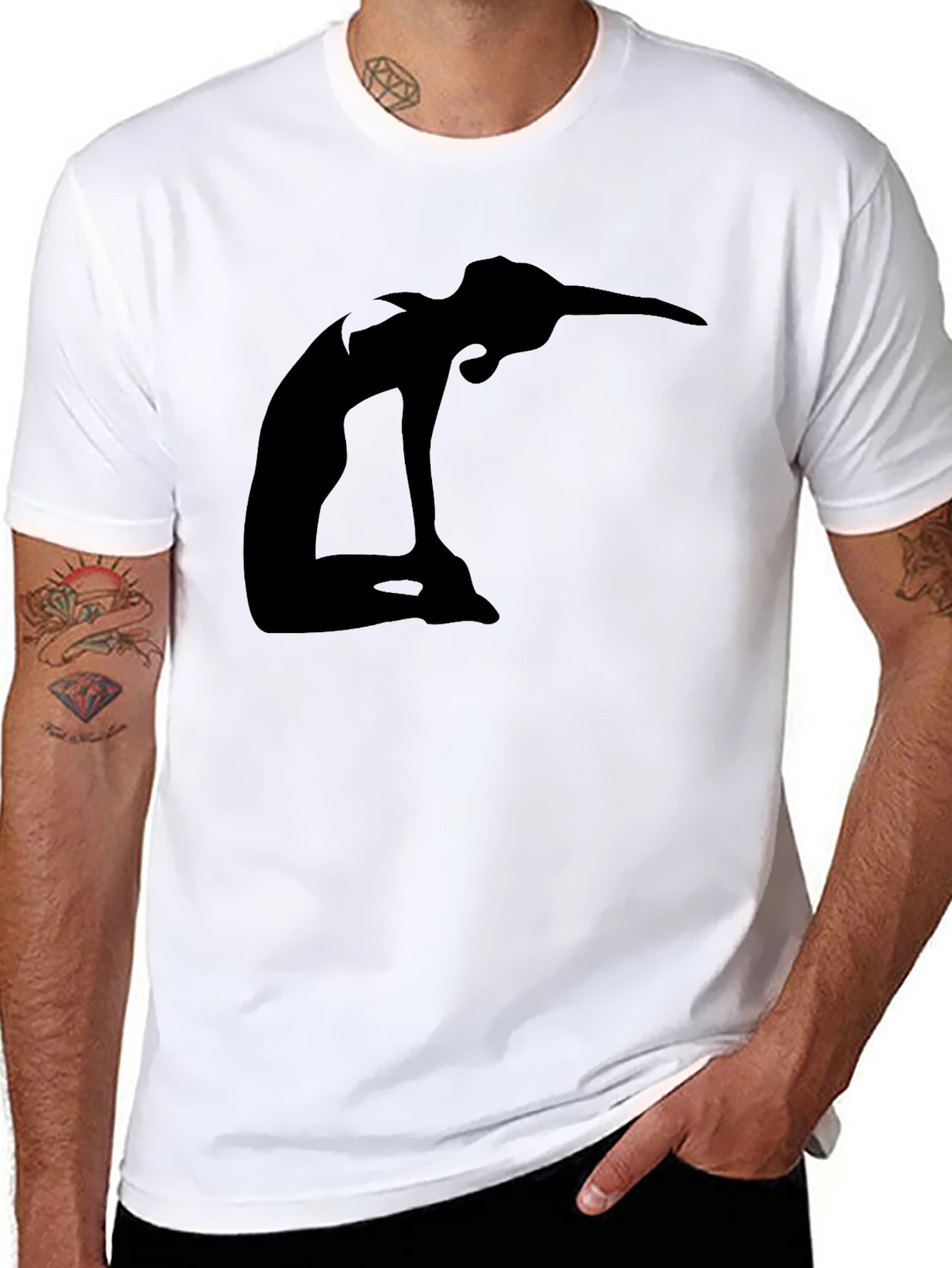 Yoga Pose Graphic Tee - Stylish & Comfortable