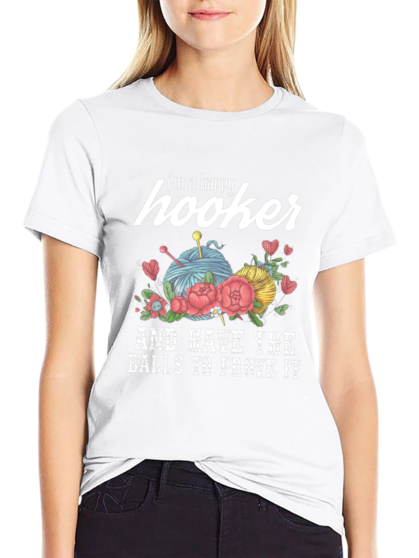 Happy Hooker Crochet T-Shirt