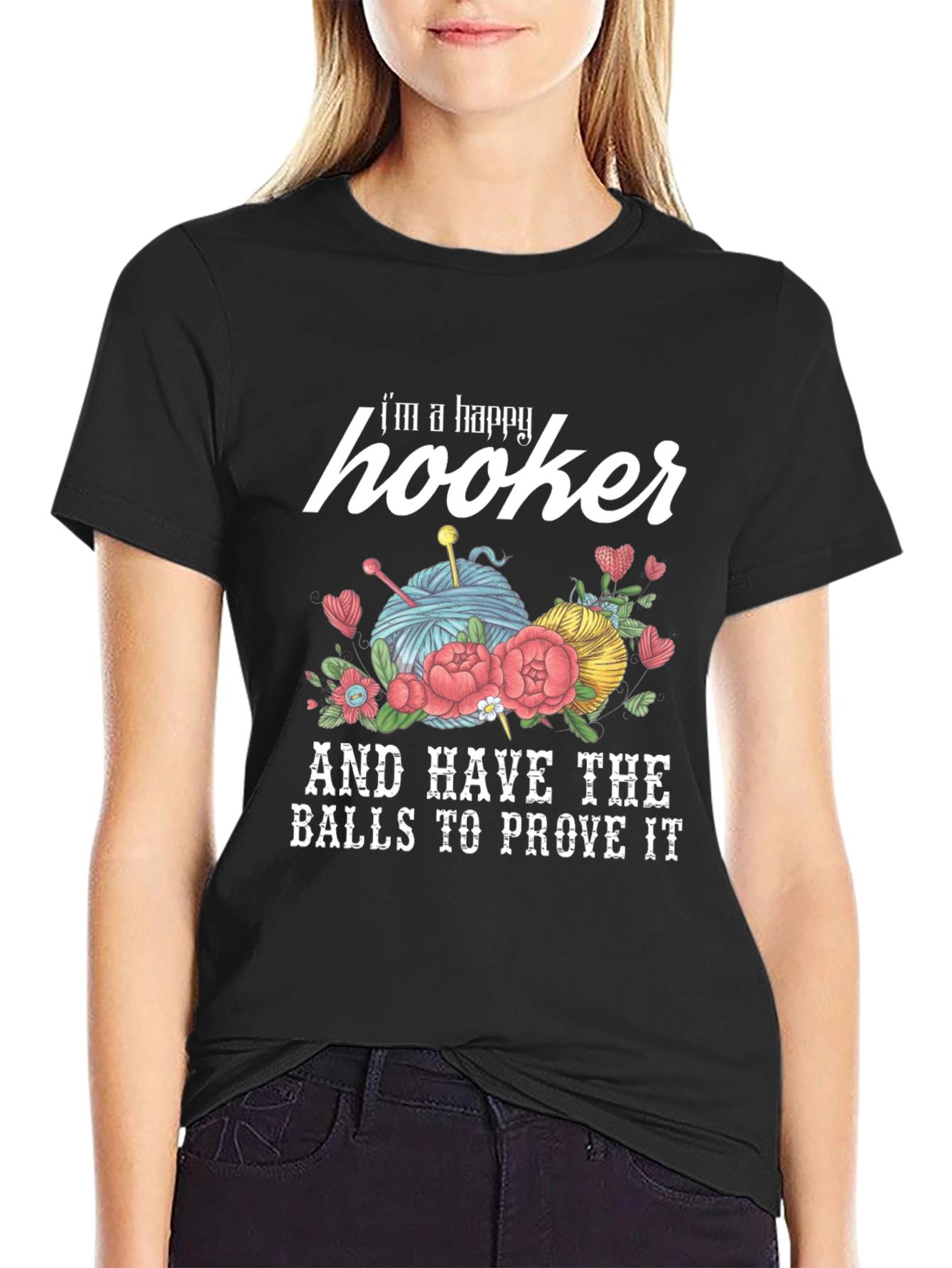 Happy Hooker Crochet T-Shirt