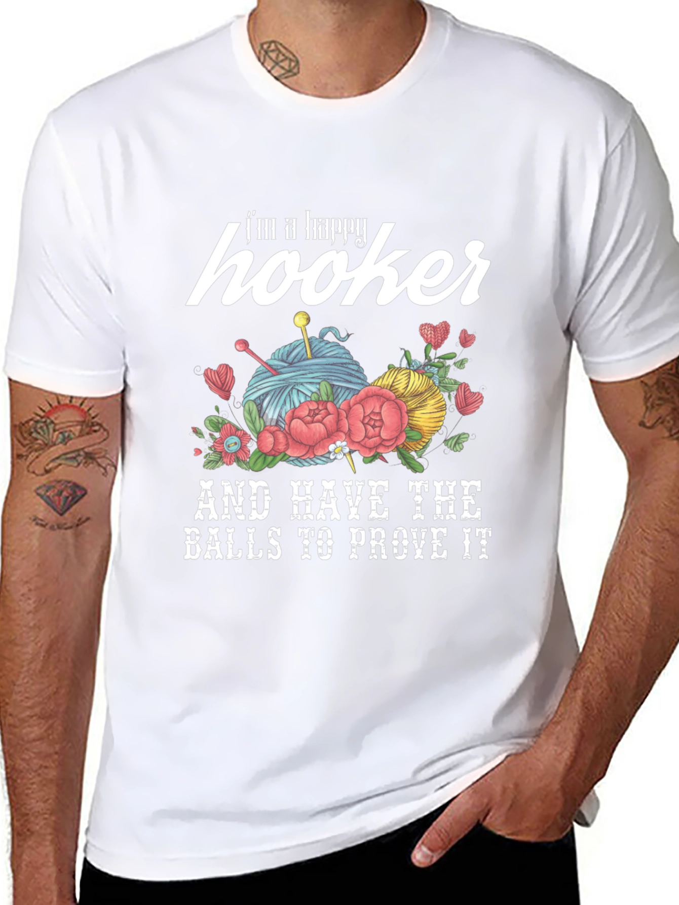 Happy Hooker Crochet T-Shirt