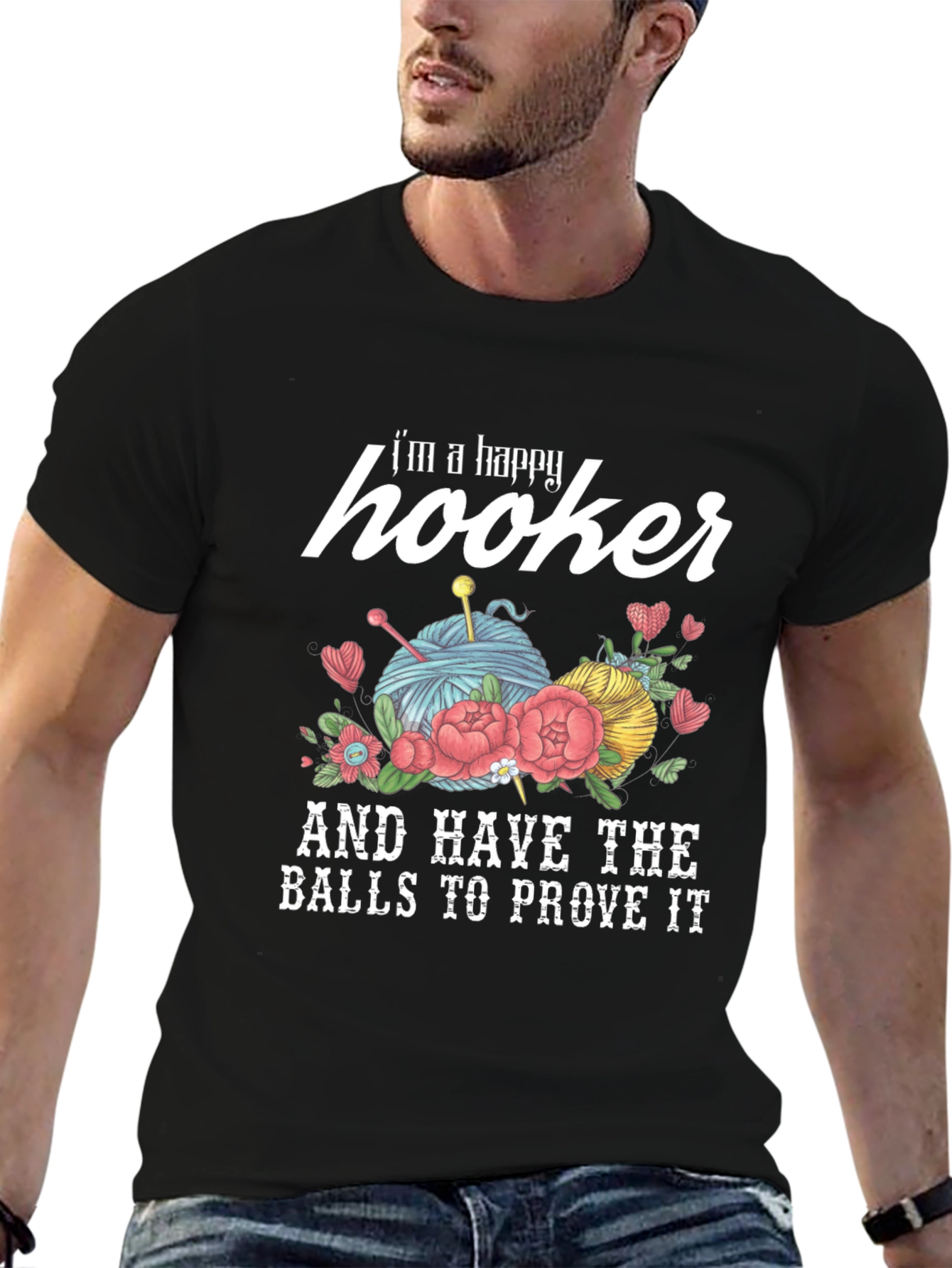 Happy Hooker Crochet T-Shirt