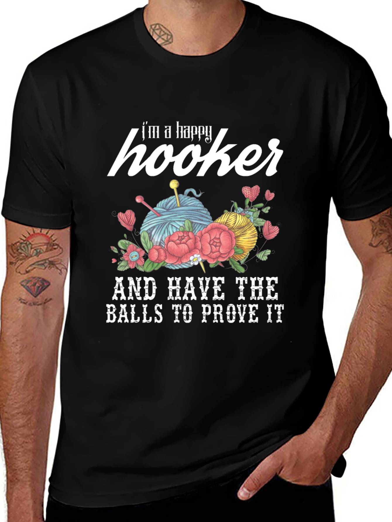 Happy Hooker Crochet T-Shirt