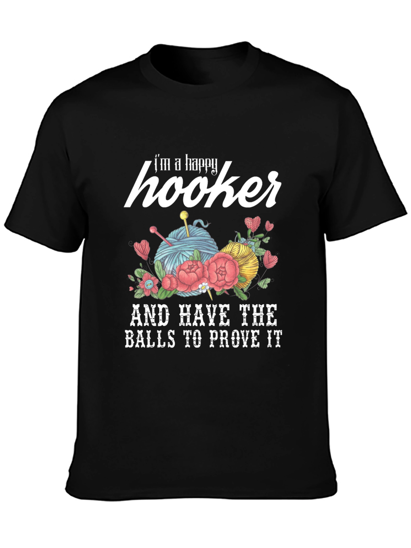 Happy Hooker Crochet T-Shirt