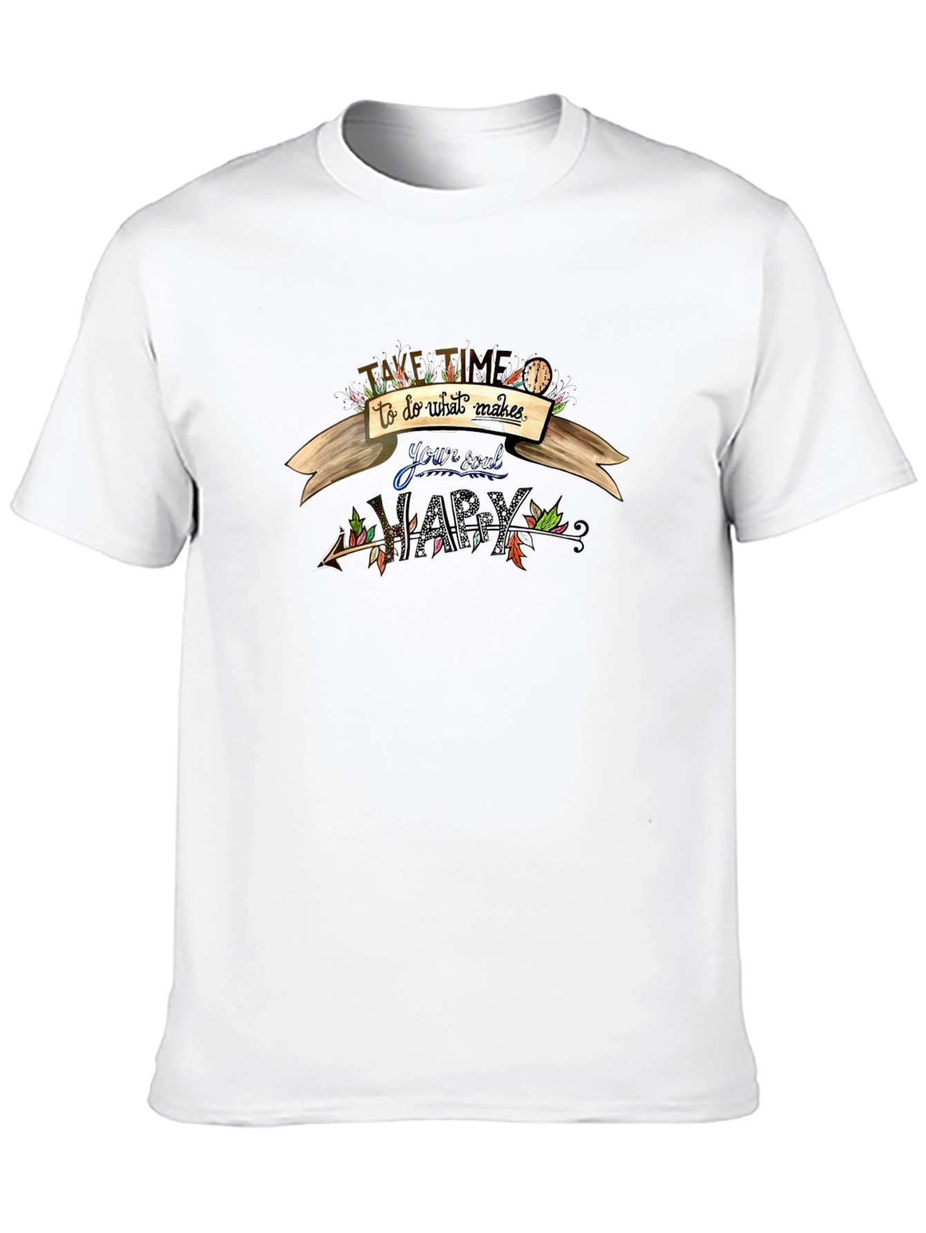 Take Time Black Graphic T-Shirt