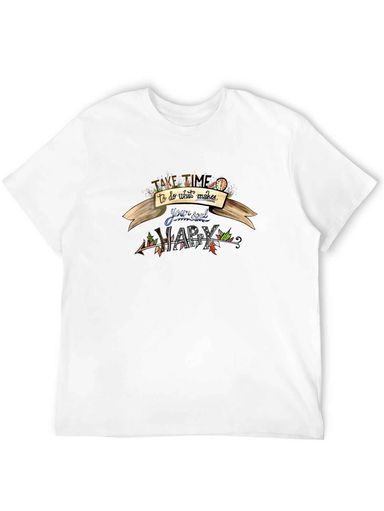 Take Time Black Graphic T-Shirt
