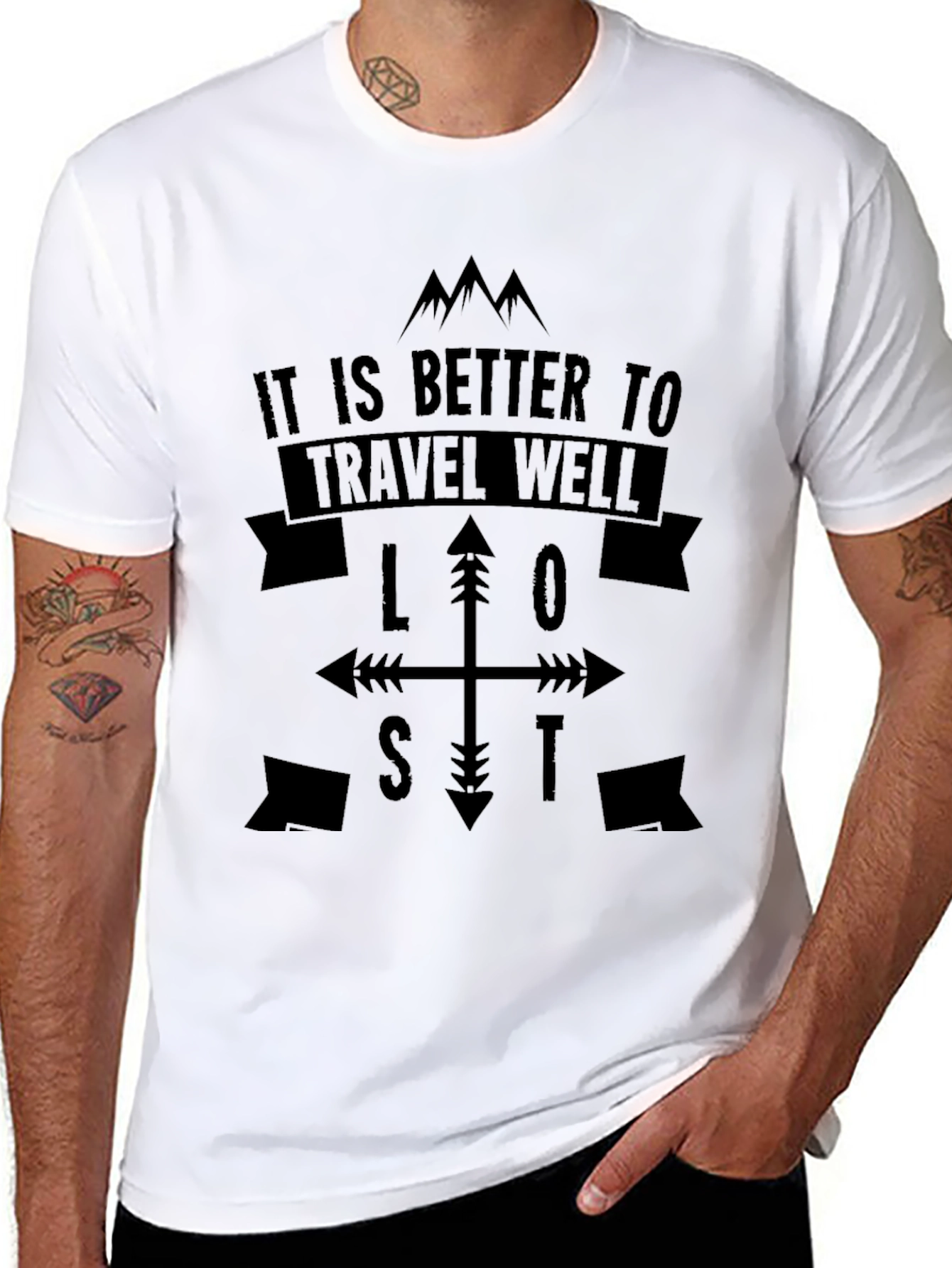 Travel Well Lost Compass T-Shirt
