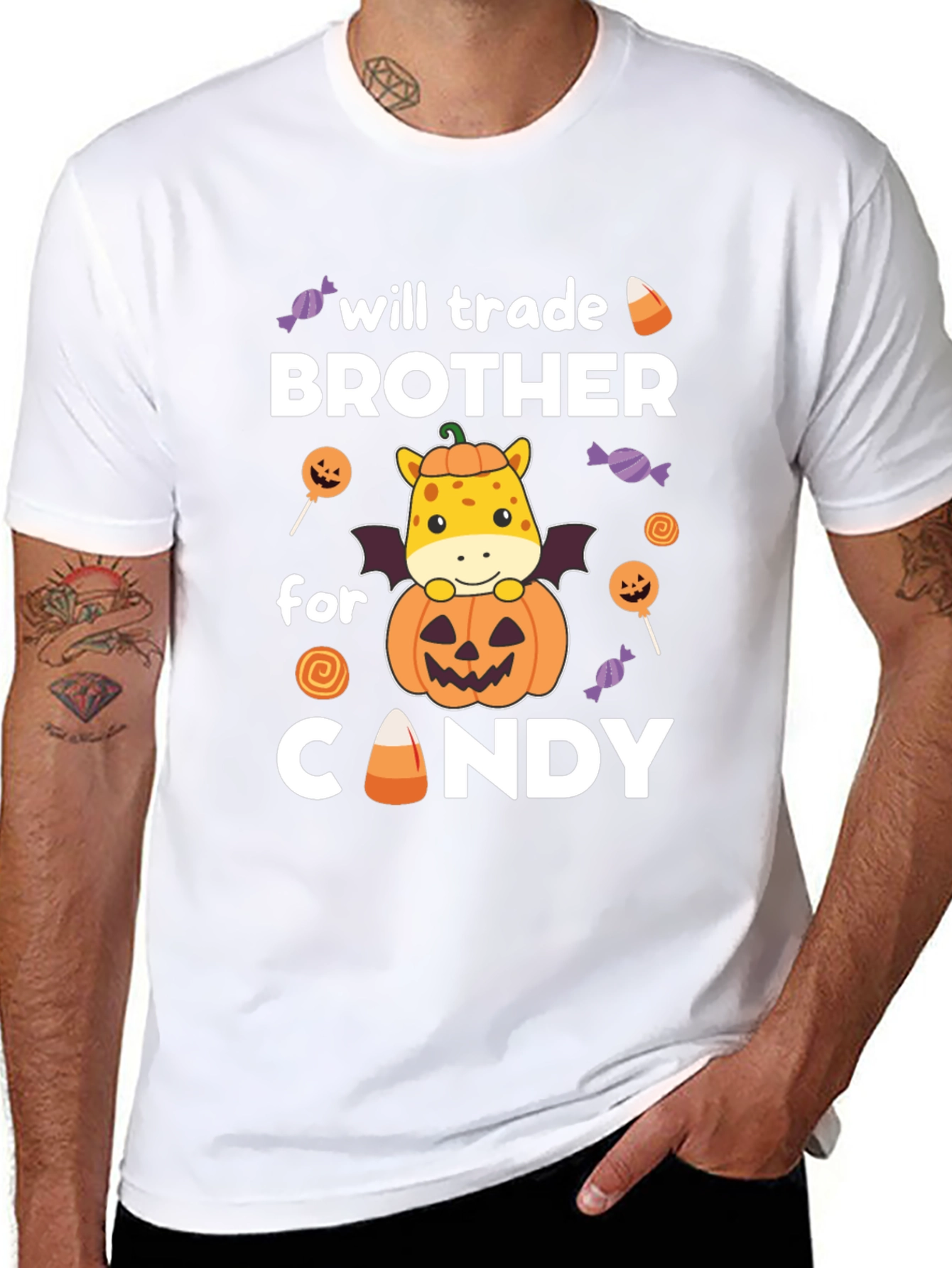 Will Trade Brother for Candy Halloween T-Shirt